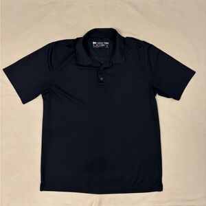 Ariat Heat Series Ariattek Men's Solid Black Short Sleeve Polo Size Medium